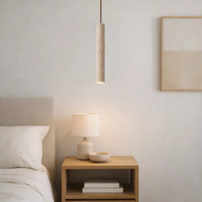 Suspension Scandinave Élégante en Pierre de Travertin | Narvik