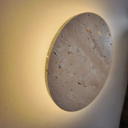 Applique Murale LED en Travertin Authentique - Fosenavåg