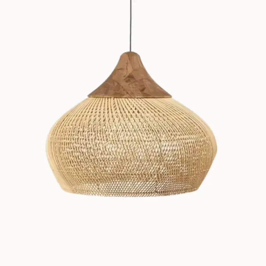 Suspension en rotin naturel 50 cm de diamètre | Kaia