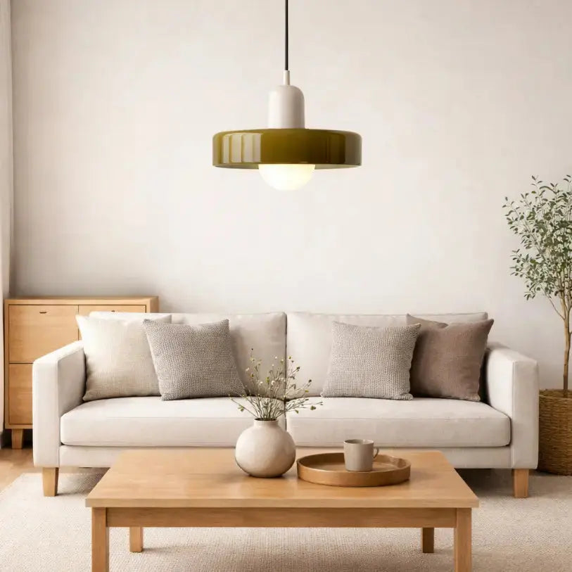 Suspension en verre moderne Ø 25 cm | Modèle Soline