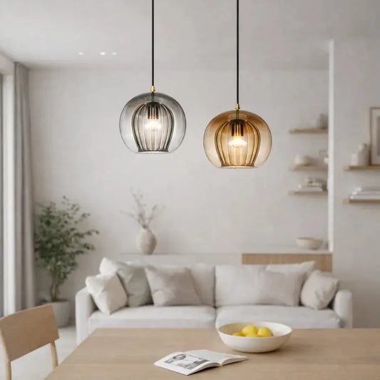 Suspension en verre design Ø 20 cm | Vika
