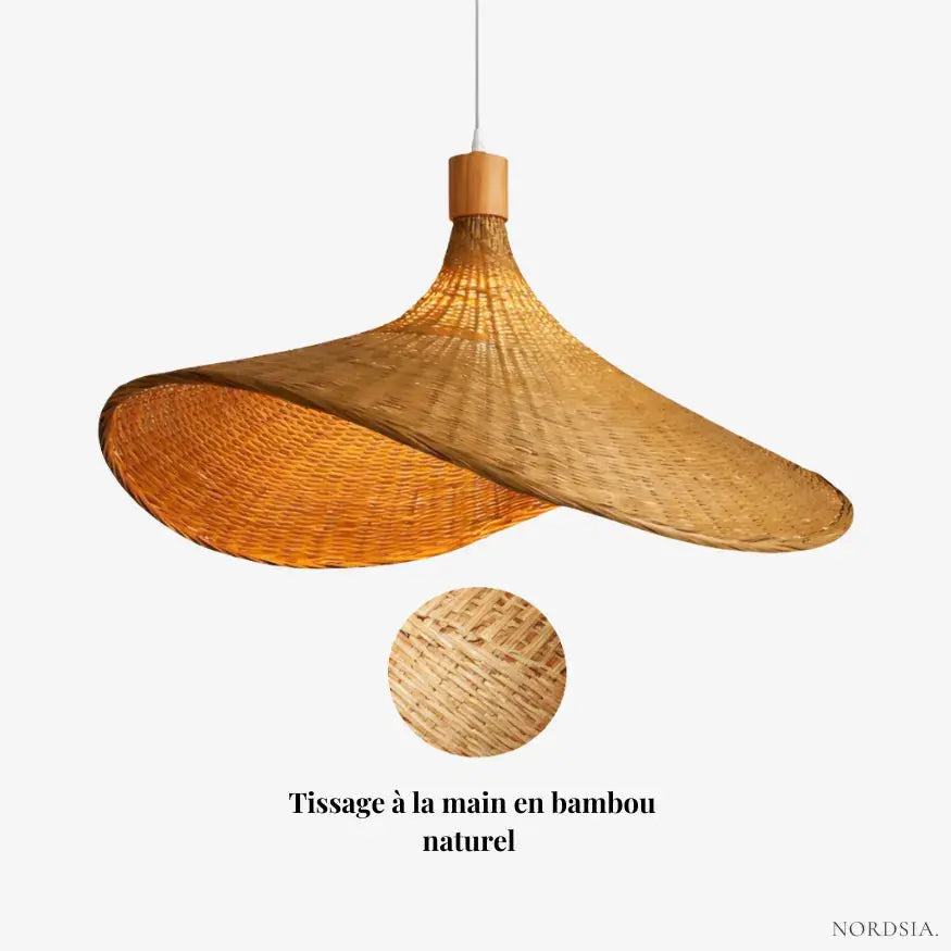 Suspension sculpturale en bambou Ø 30 cm | Våga
